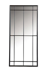 Coaster Annetta Rectangular Window Pane Wall Mirror Black Model 962913